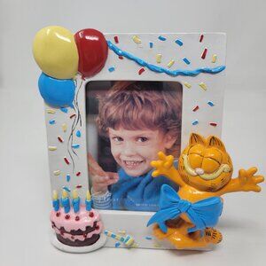 Vintage 1981 Garfield Birthday Photo Frame Terragraphics Taiwan 3.5x5 pic size